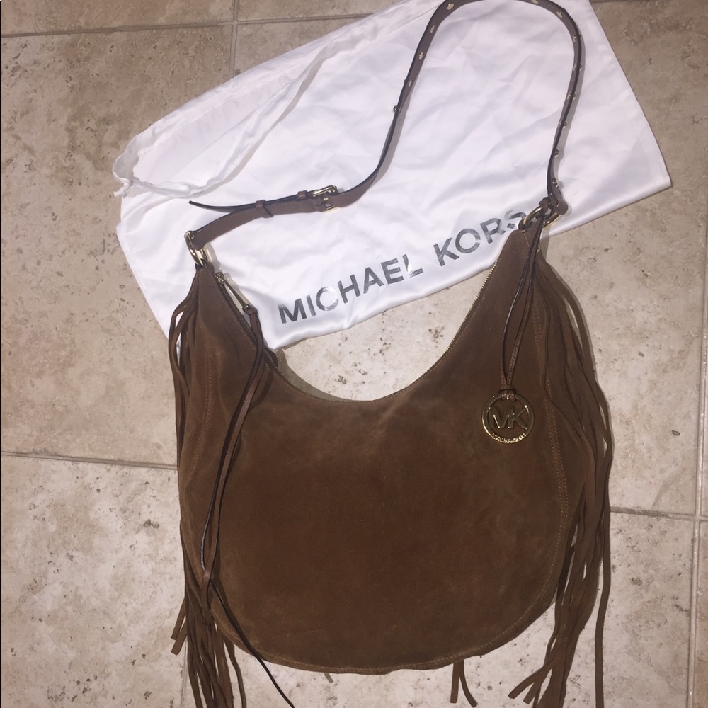 Michael Kors Suede Hobo